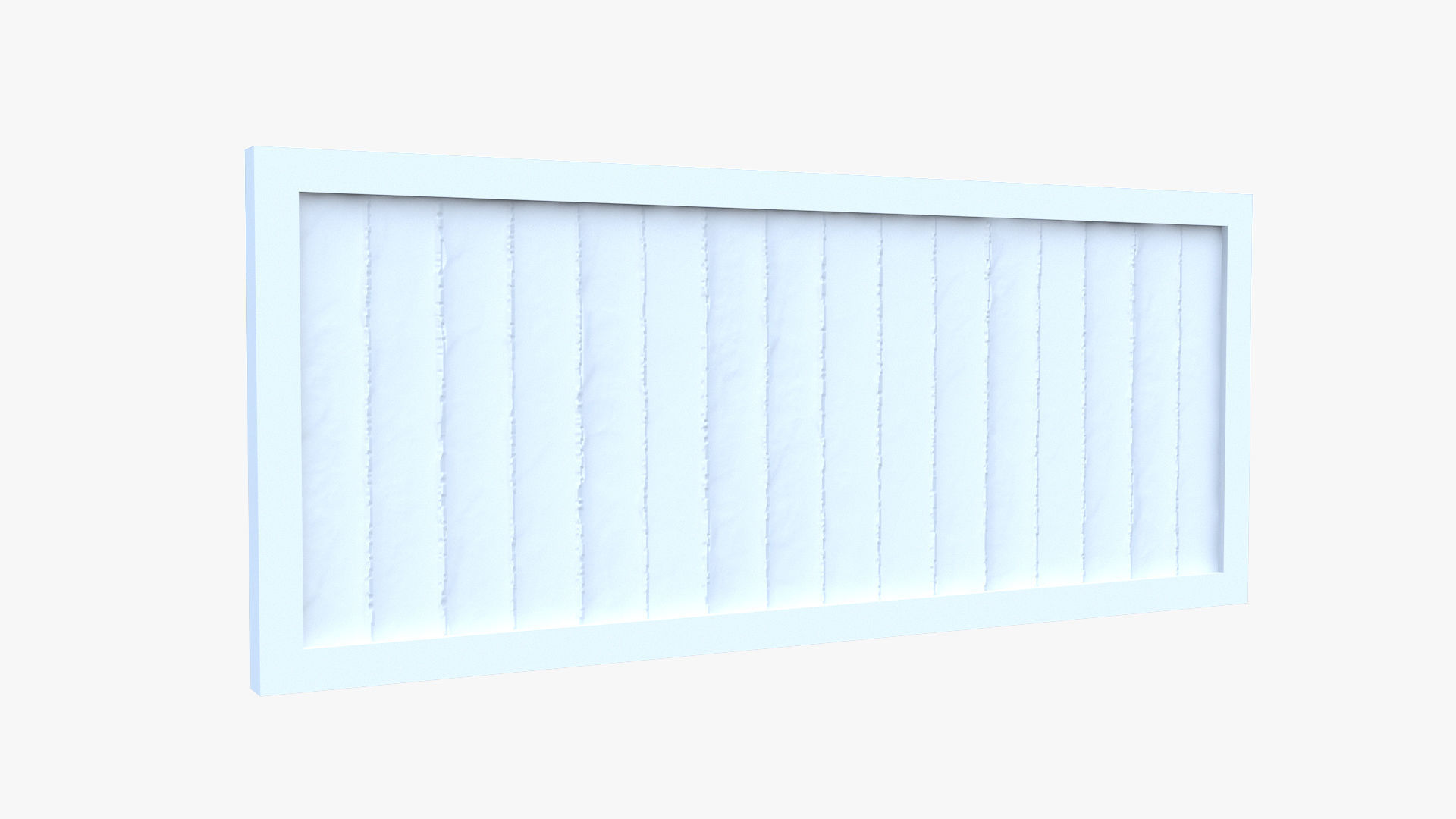 Modular Wooden Fence Low-poly 3D model_5