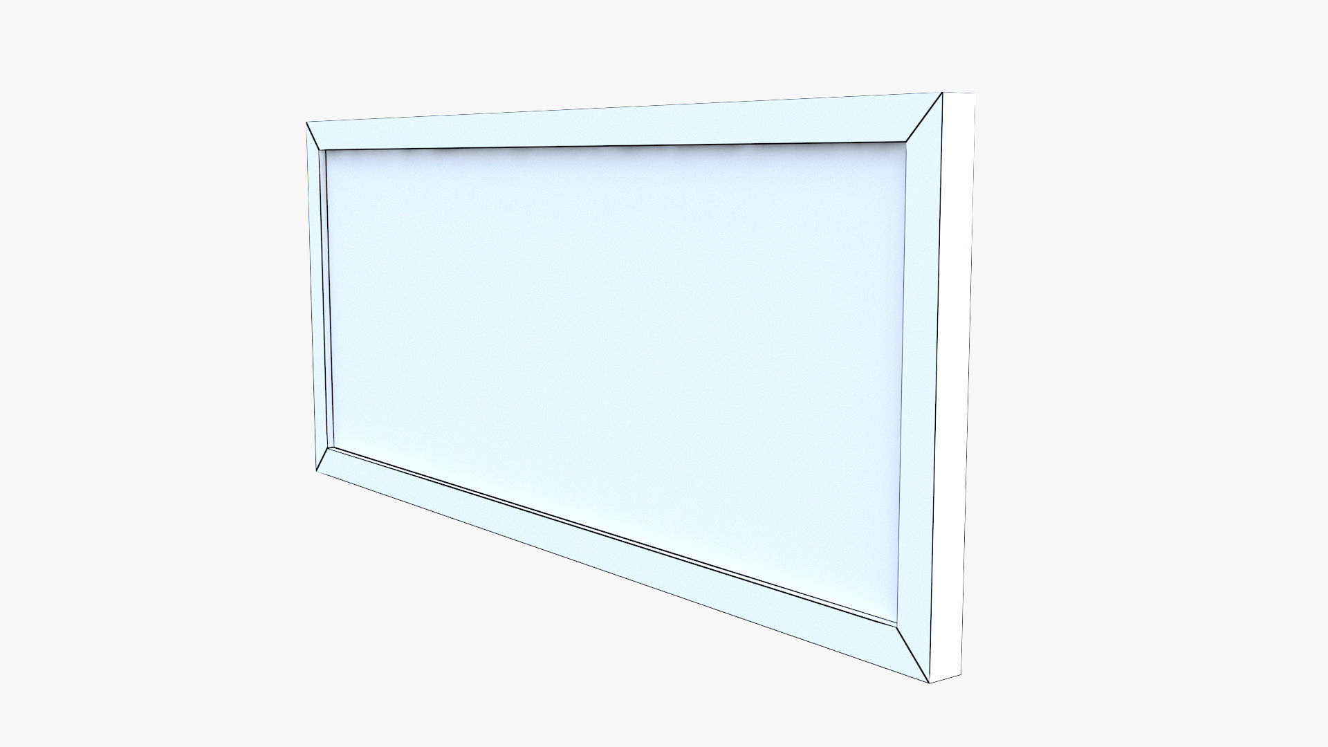 Modular Wooden Fence Low-poly 3D model_9