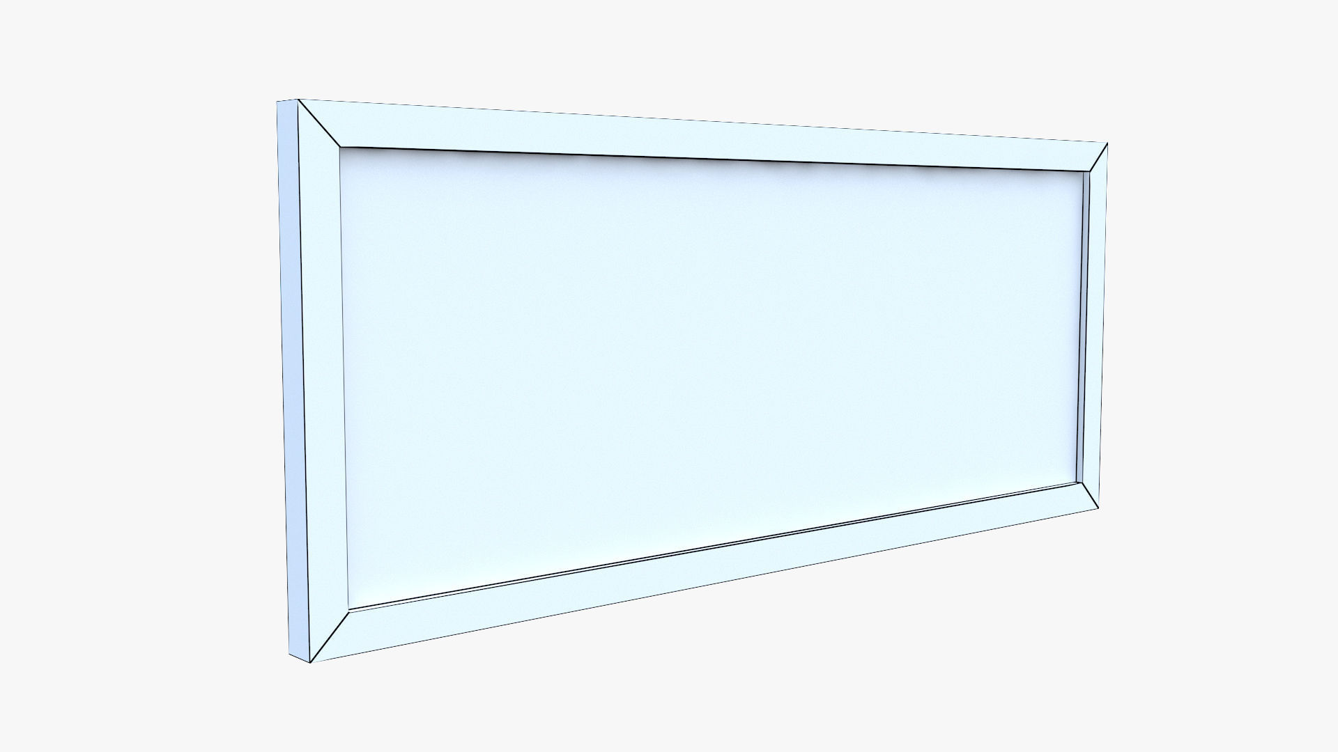 Modular Wooden Fence Low-poly 3D model_8