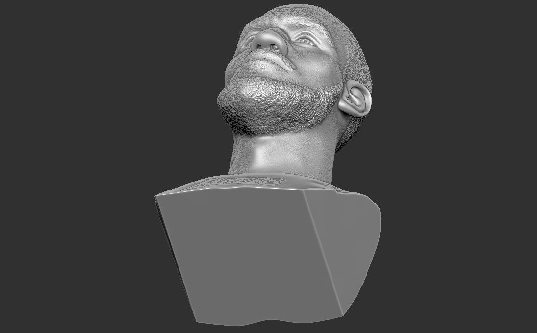 Lebron James bust for 3D printing 3D print model_26