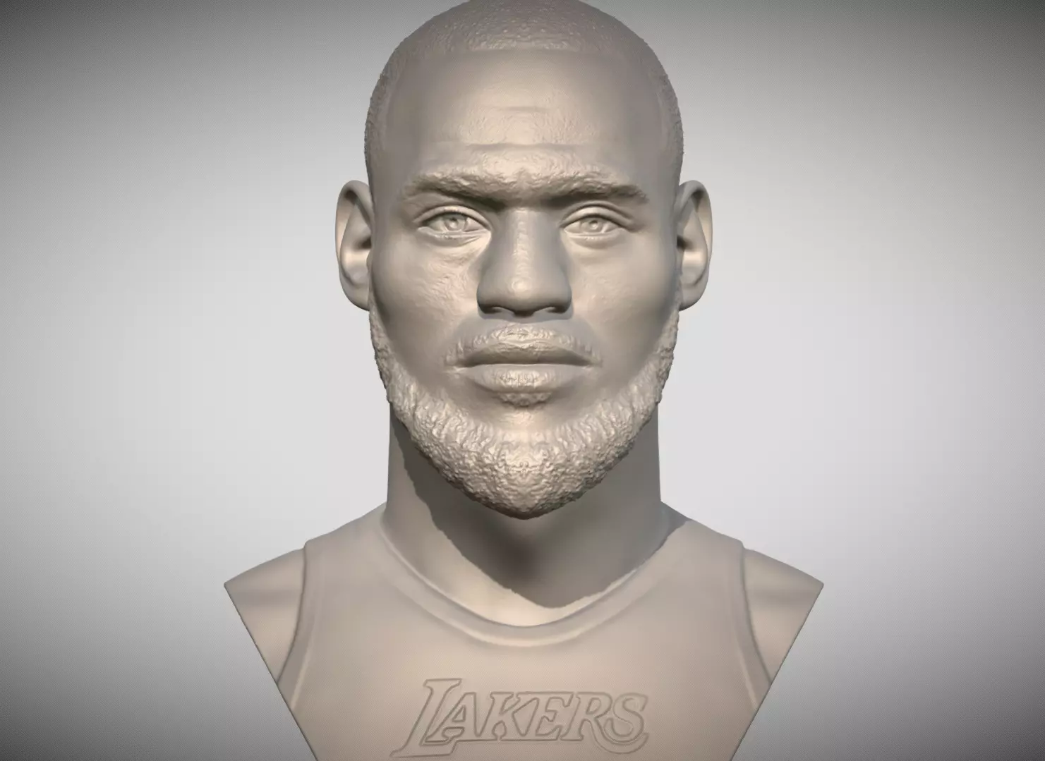 Lebron James bust for 3D printing 3D print model_0