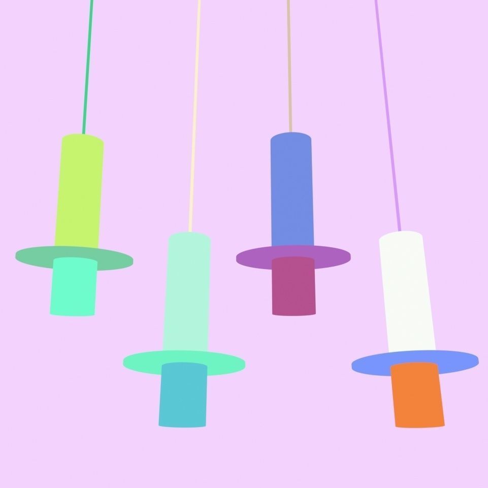 Hanging lamp 3D model_1