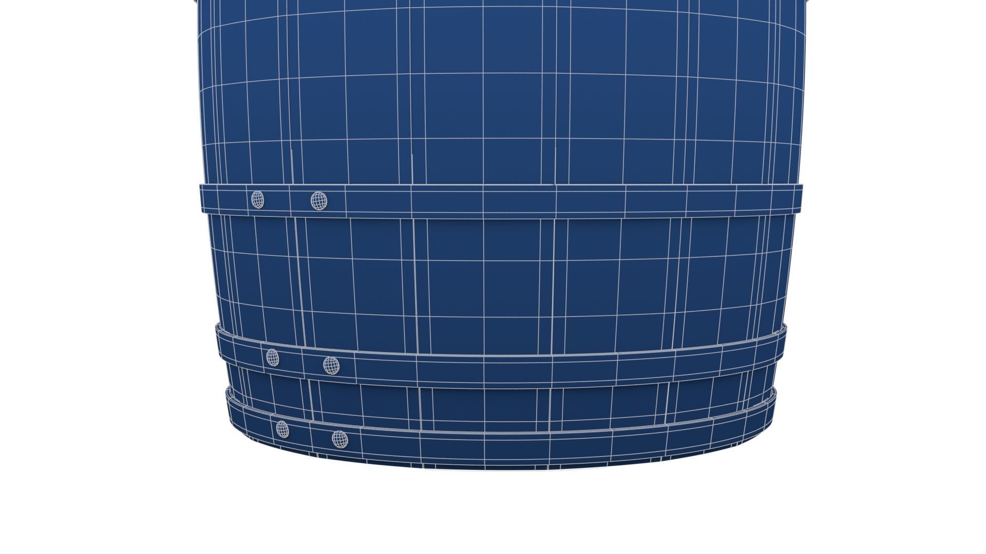 Wooden Barrel 3D model_27