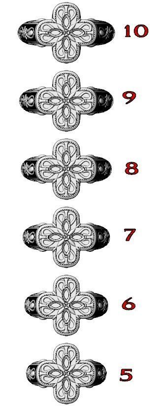 Ring with marquise and patterns 587 3D print model_22