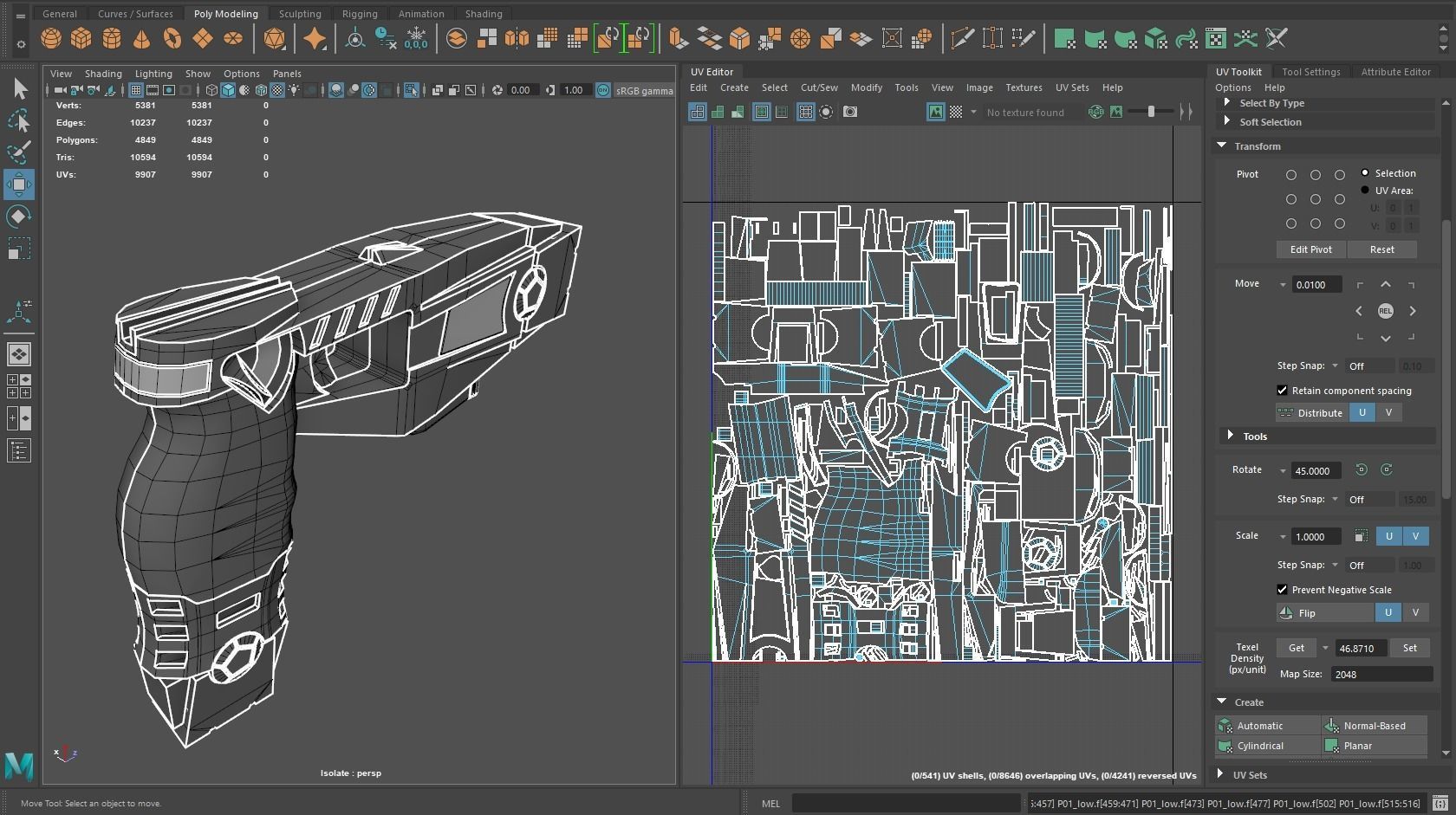 Taser Axon x26 Low-poly 3D model_12