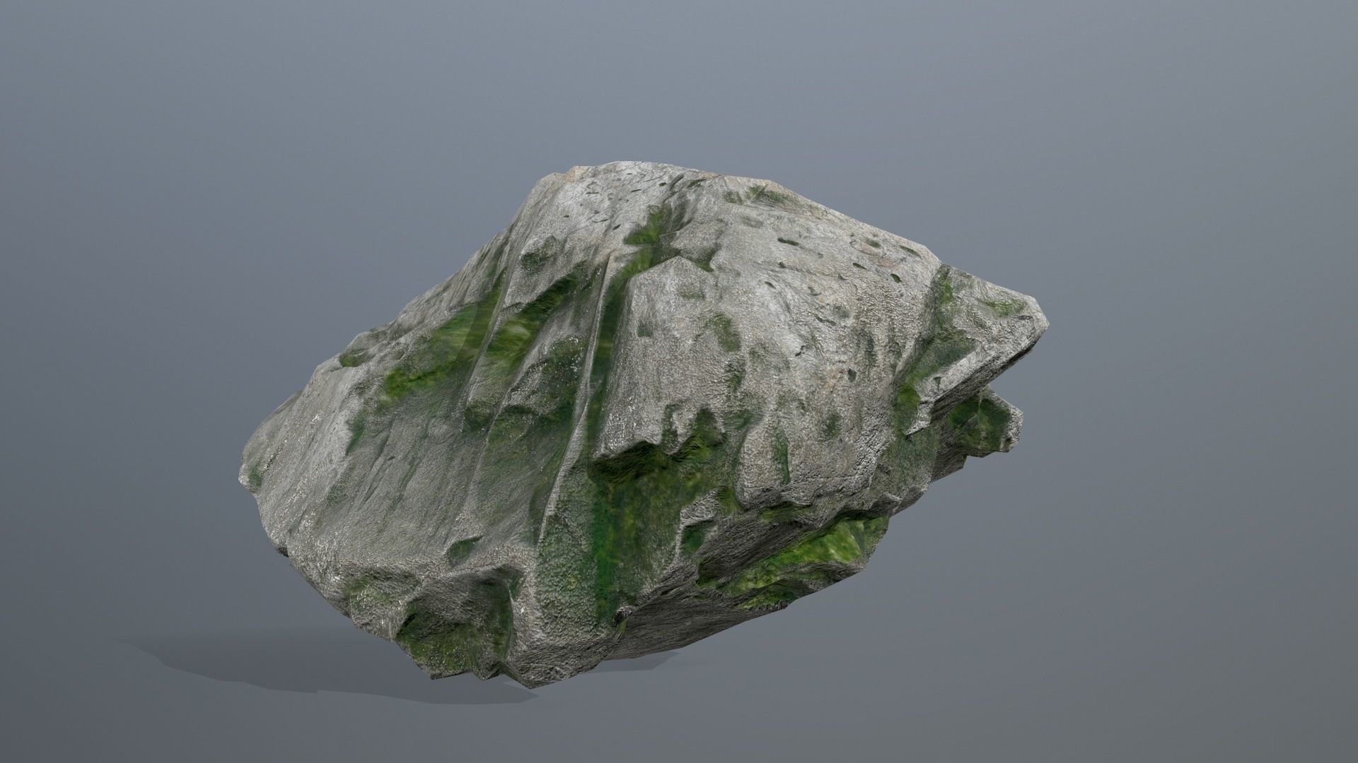 rocks rock with moss Low-poly 3D model_13