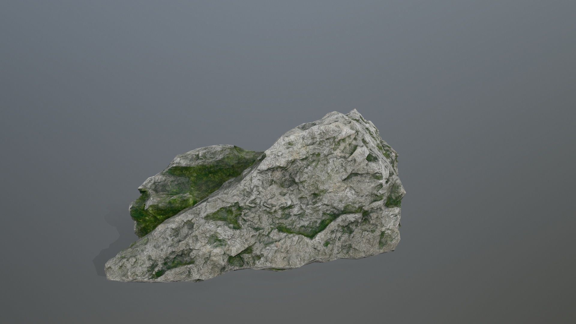 rocks rock with moss Low-poly 3D model_26