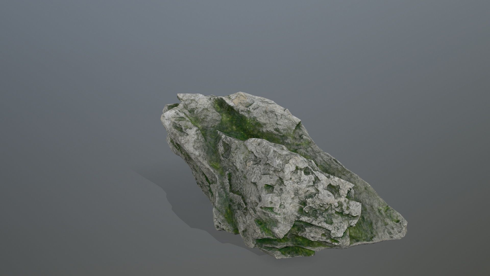 rocks rock with moss Low-poly 3D model_25