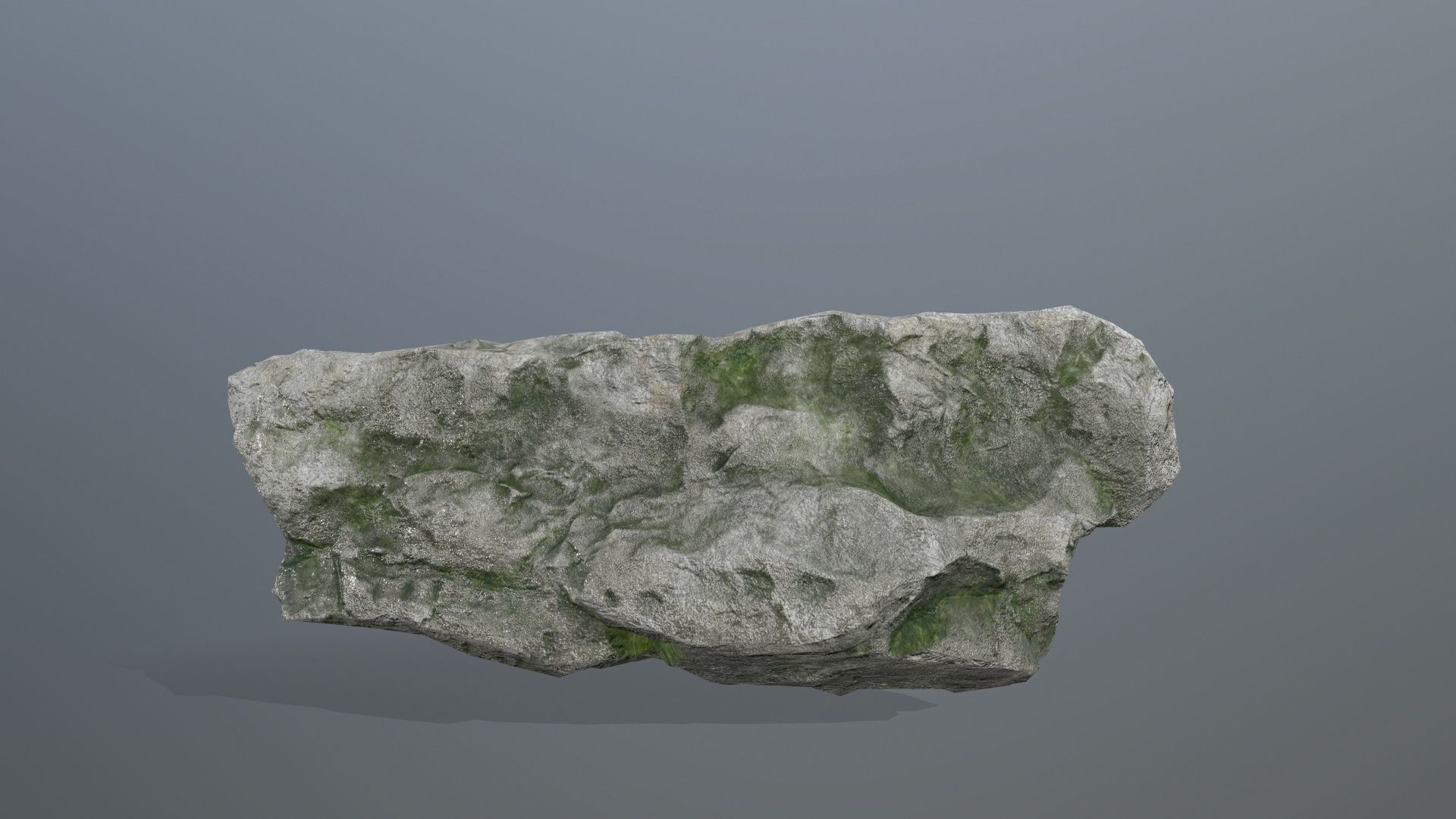 rocks rock with moss Low-poly 3D model_15