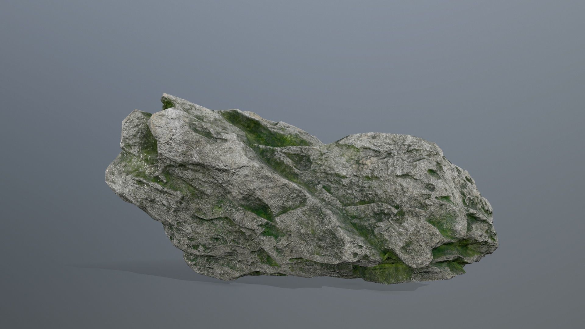 rocks rock with moss Low-poly 3D model_24