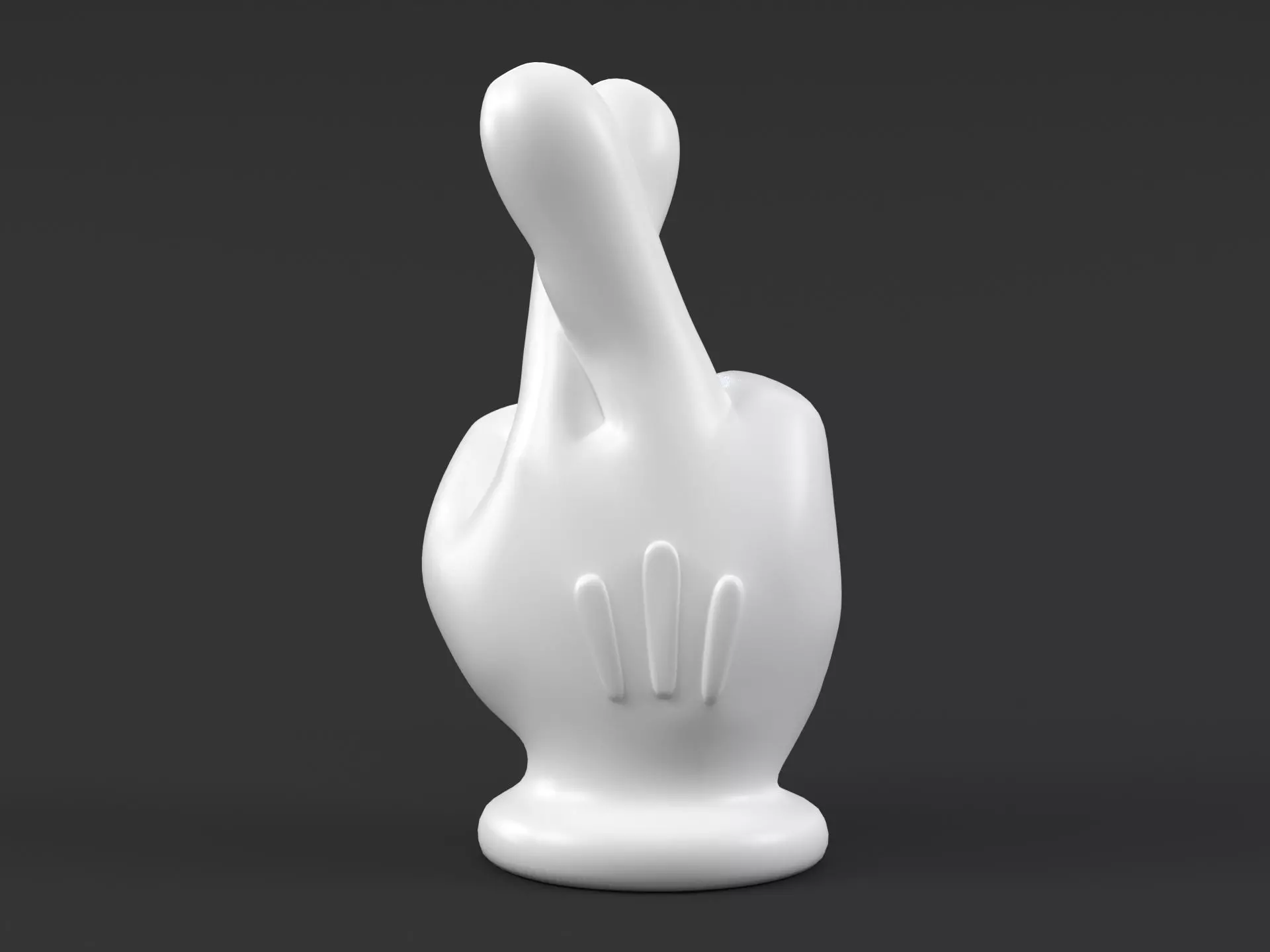 Mickey Hand Cross 3D print model
