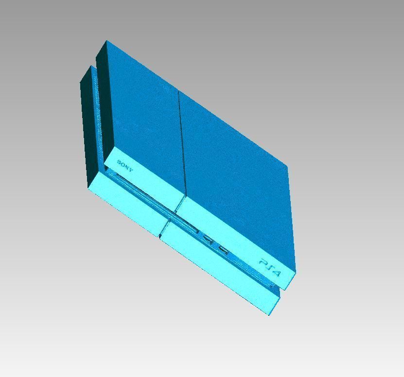 Real Sony Playstation 4 Console 3D Scan 3D print model_8