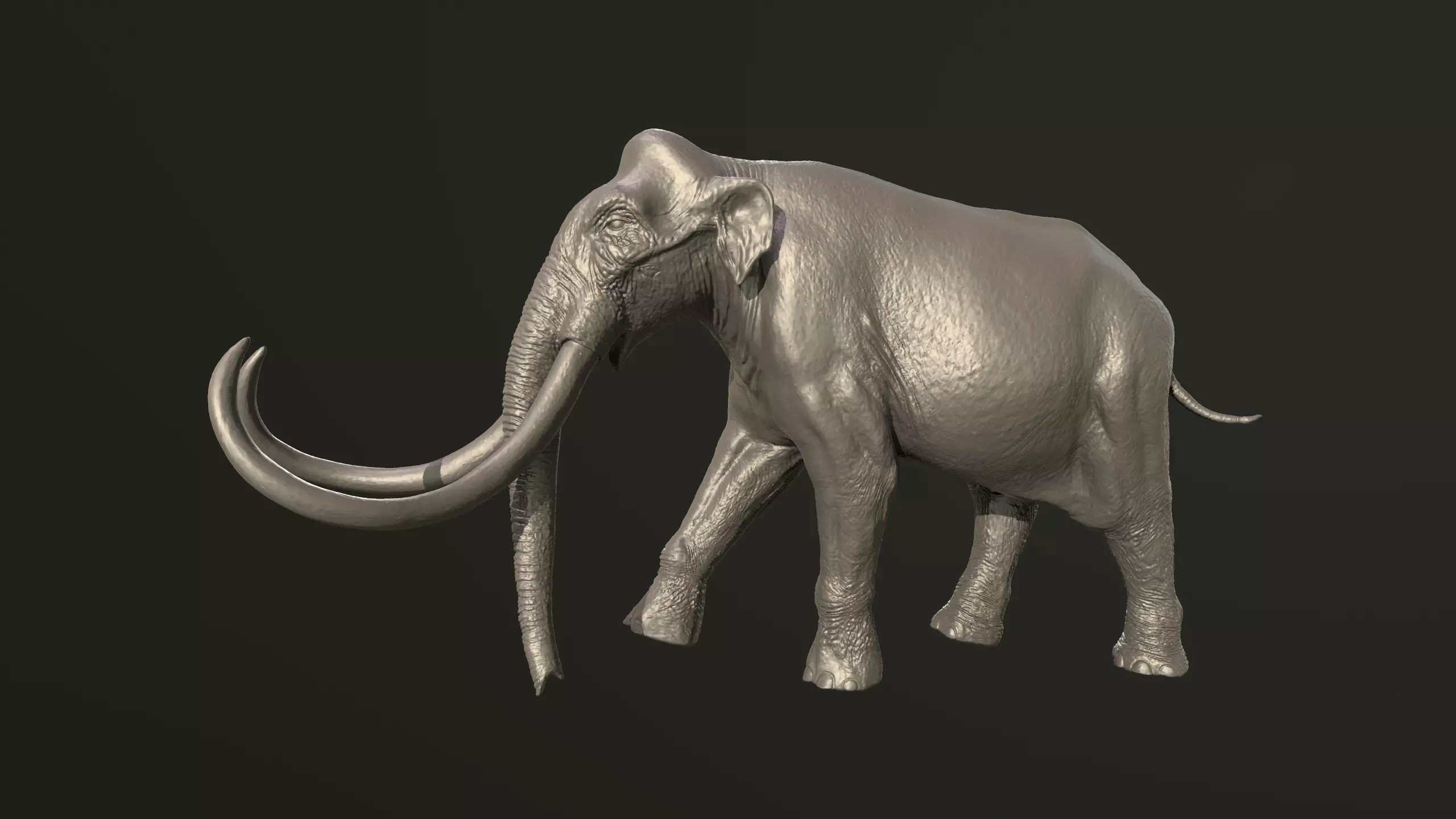 Columbian mammoth 3D print model_0