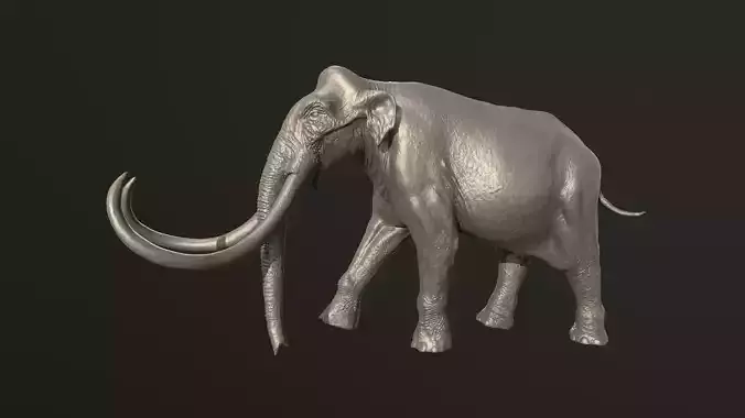 Columbian mammoth 3D print model