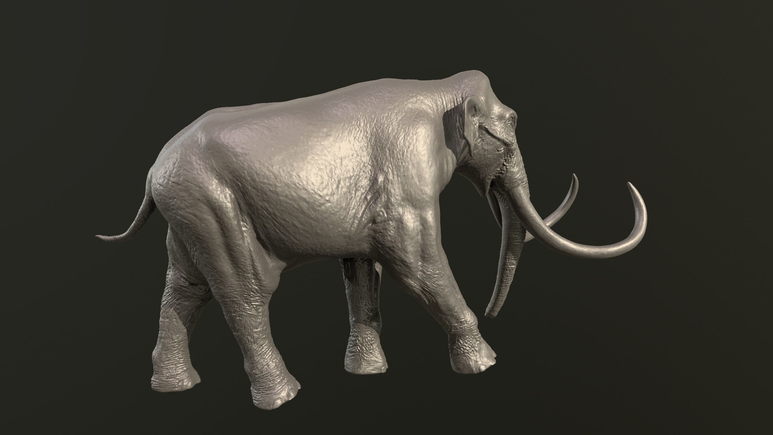 Columbian mammoth 3D print model_5