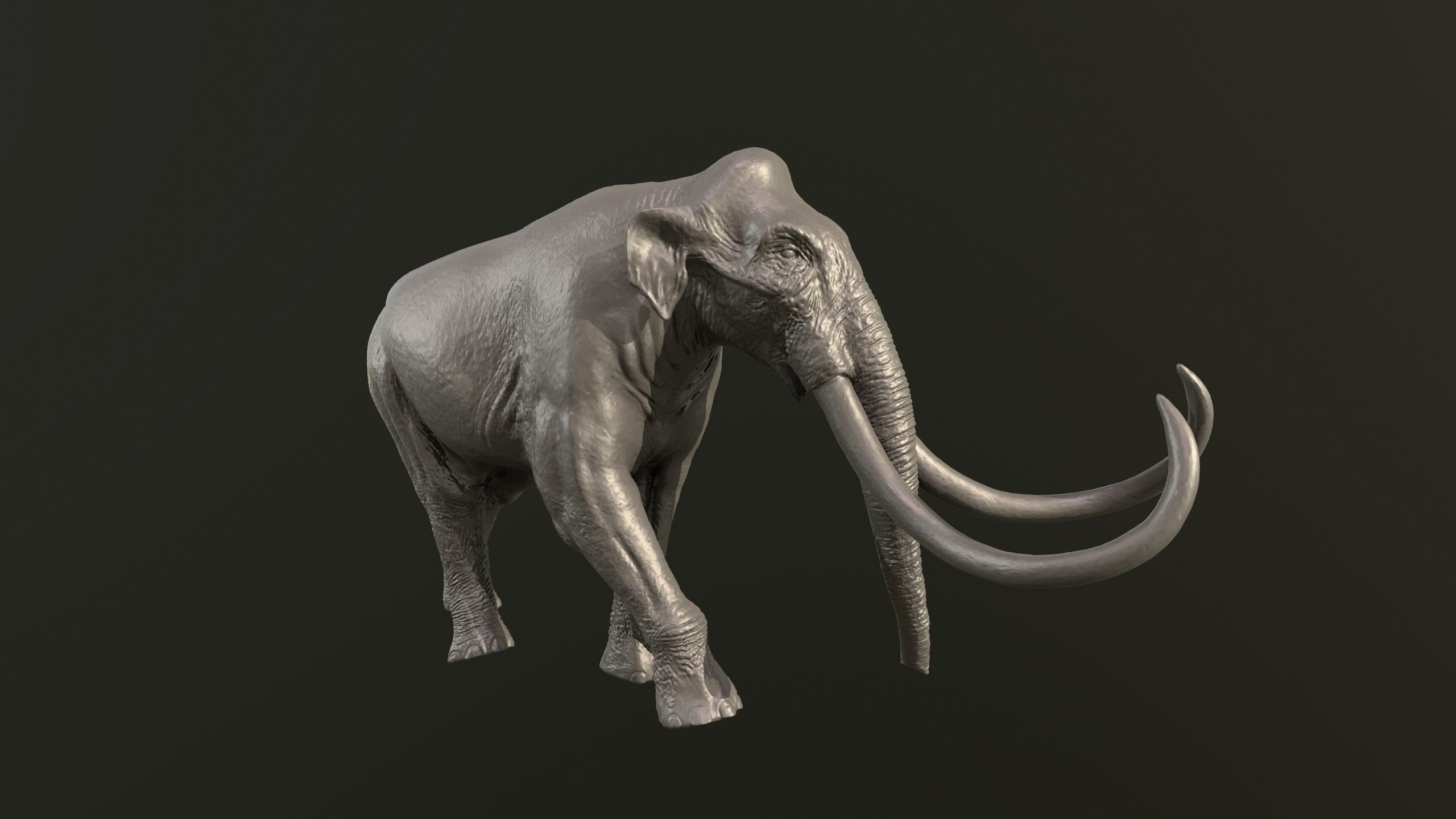 Columbian mammoth 3D print model_3