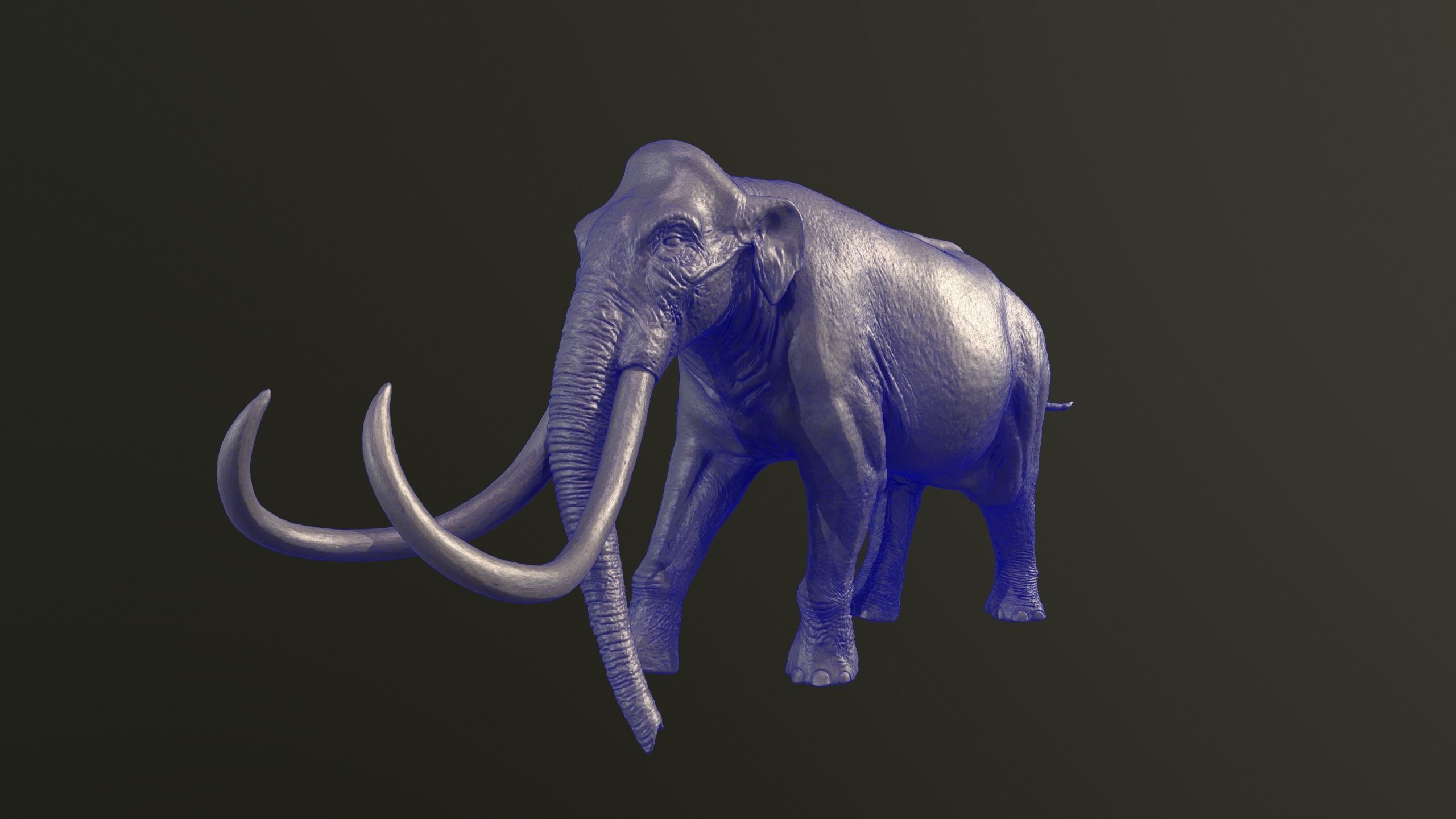 Columbian mammoth 3D print model_9