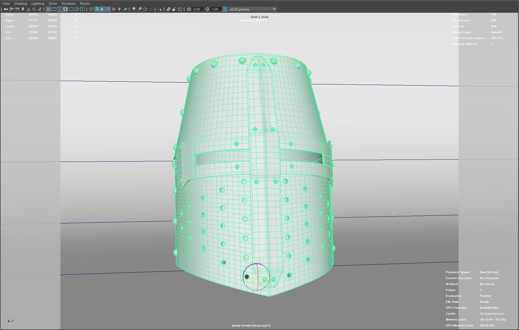 Templar Helm Free 3D model_4