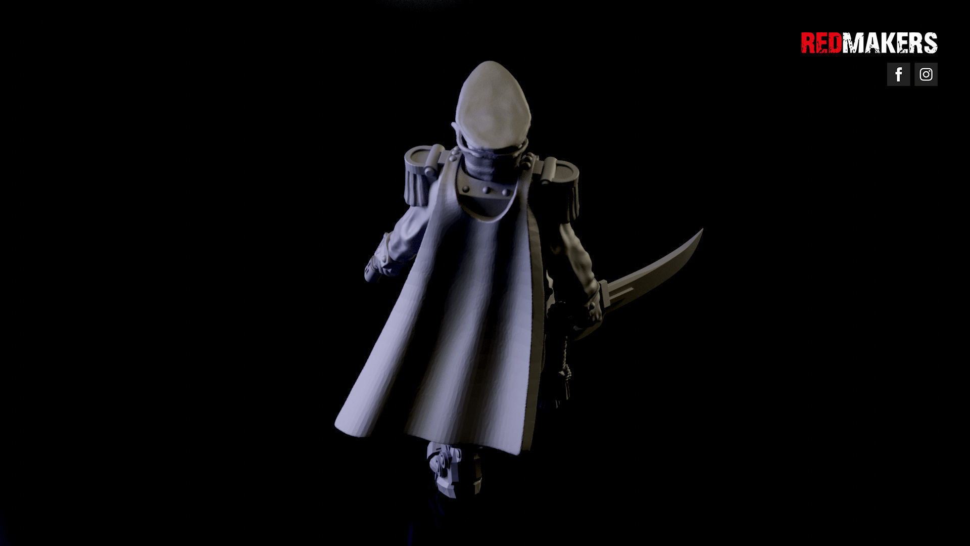 Commissar of the Imperial Force Free 3D print model_14