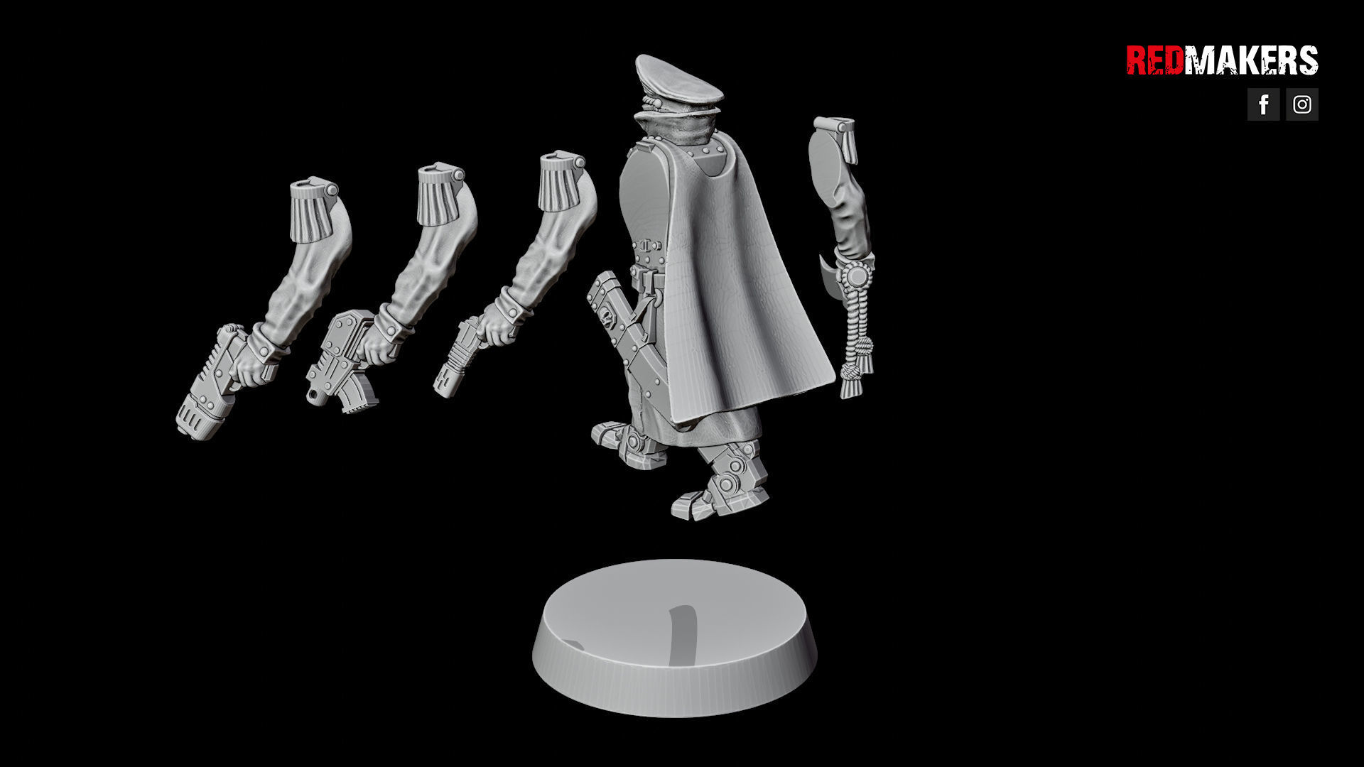Commissar of the Imperial Force Free 3D print model_24