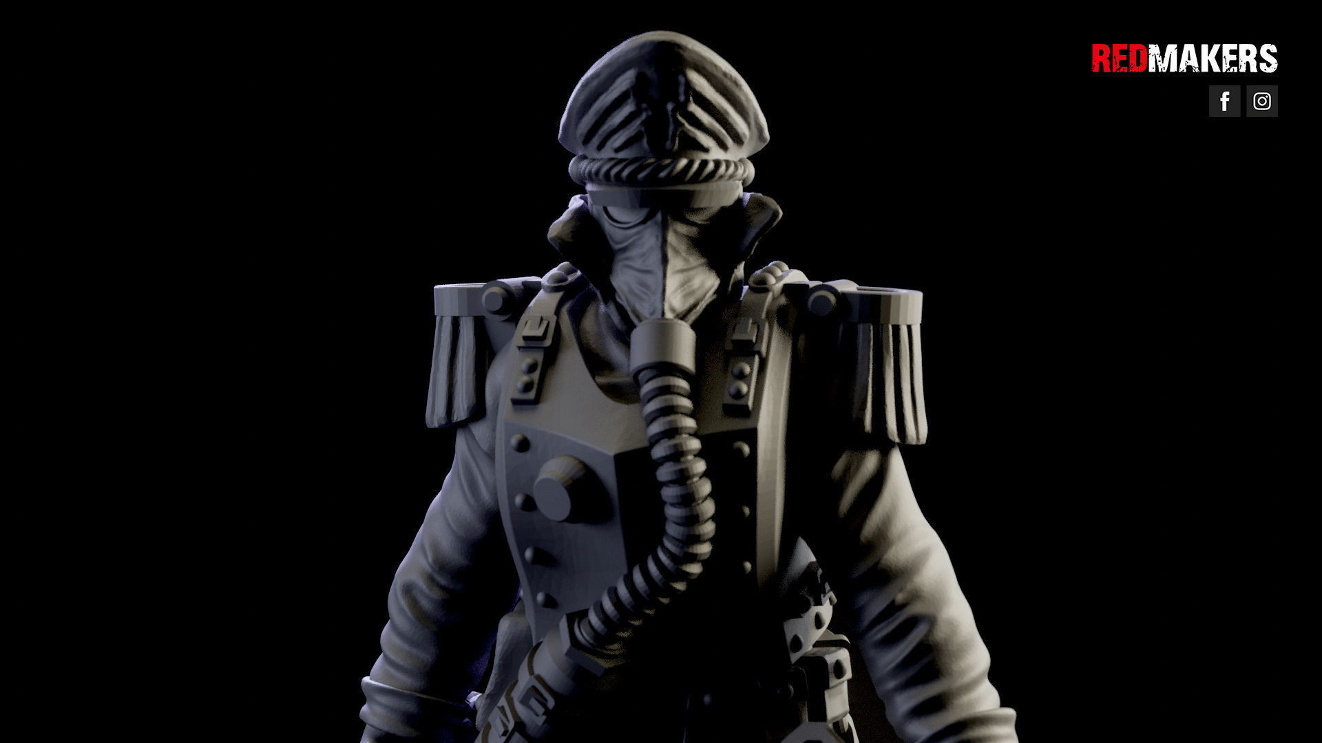 Commissar of the Imperial Force Free 3D print model_10