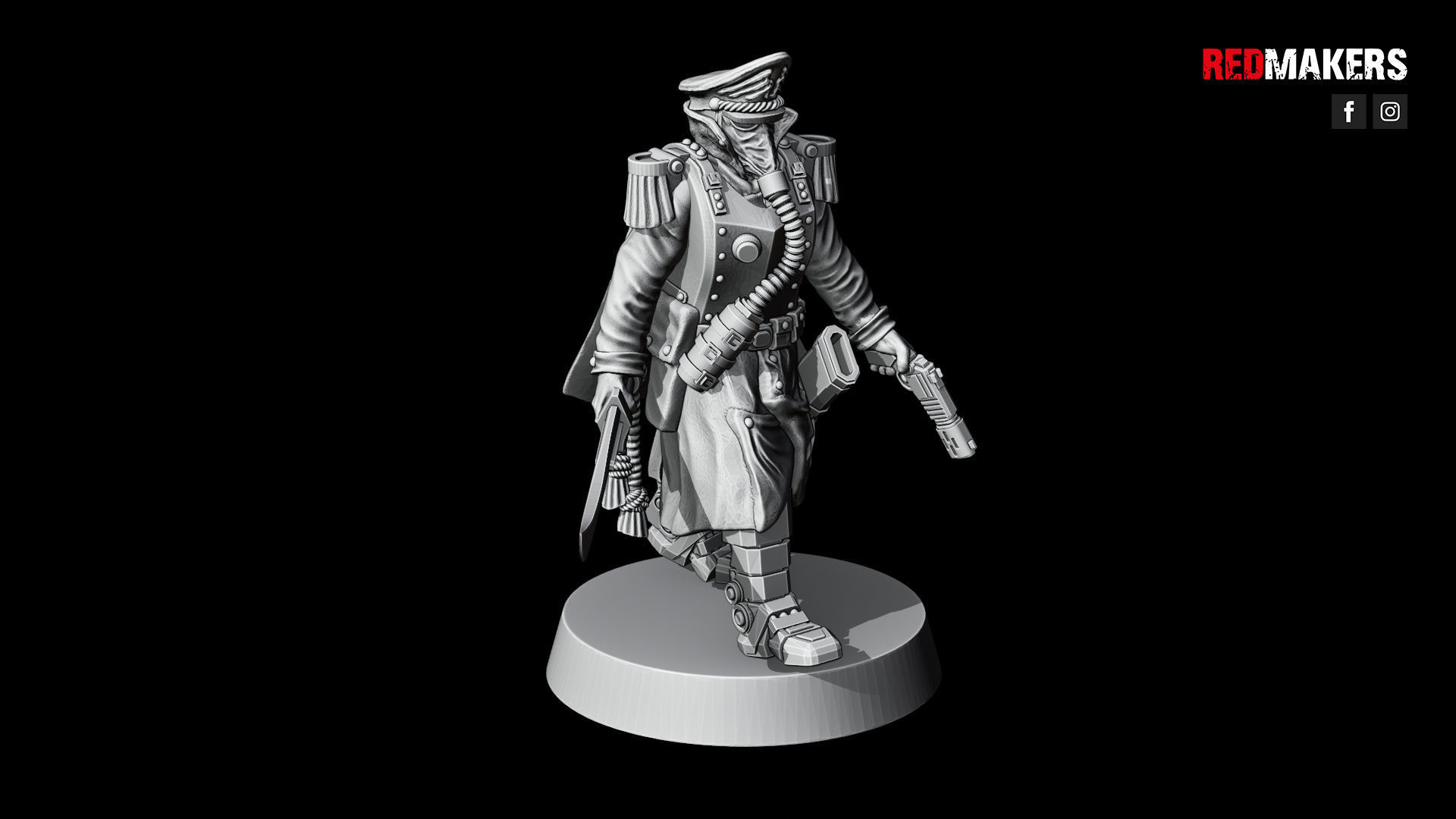 Commissar of the Imperial Force Free 3D print model_22
