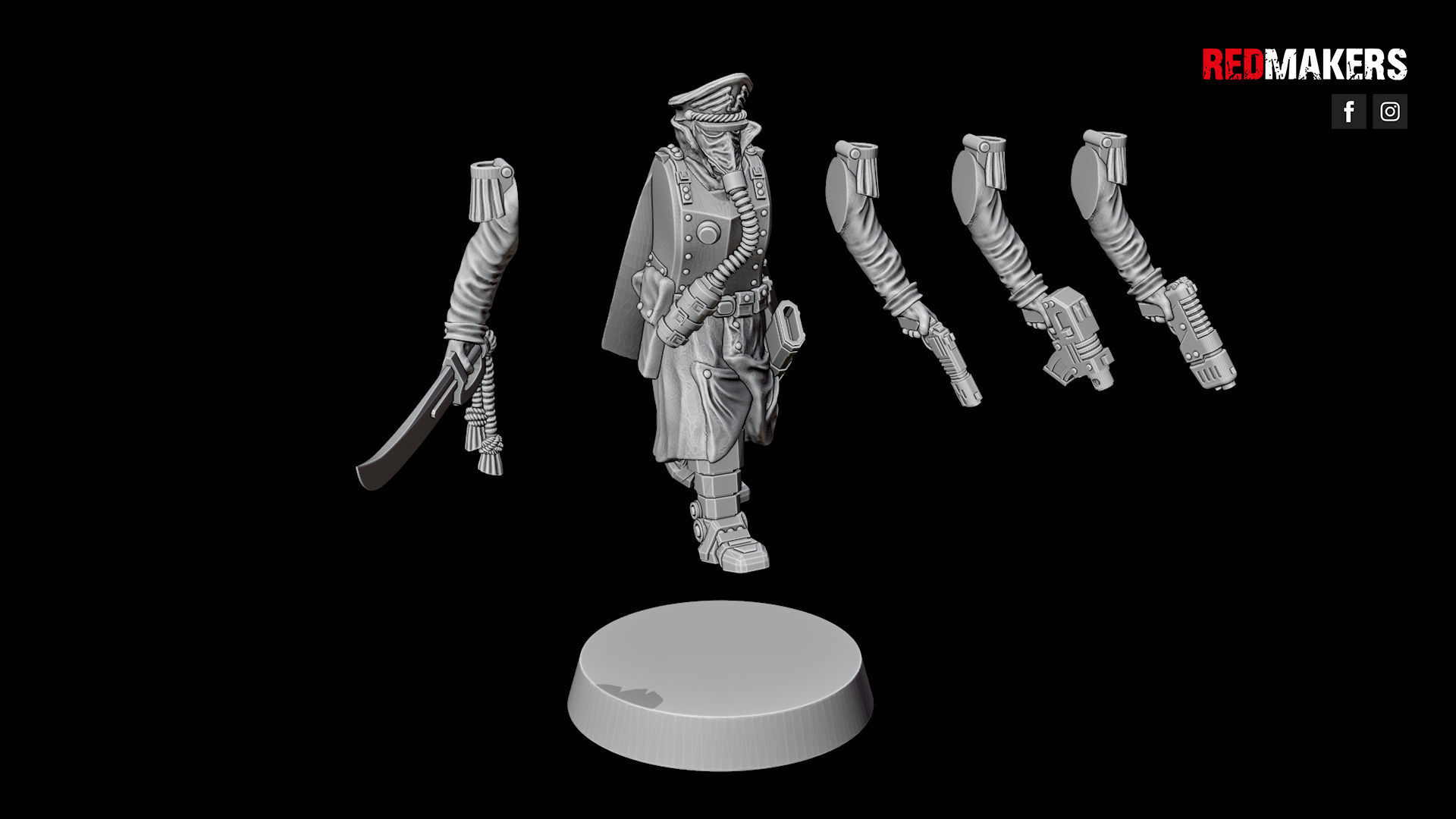 Commissar of the Imperial Force Free 3D print model_23