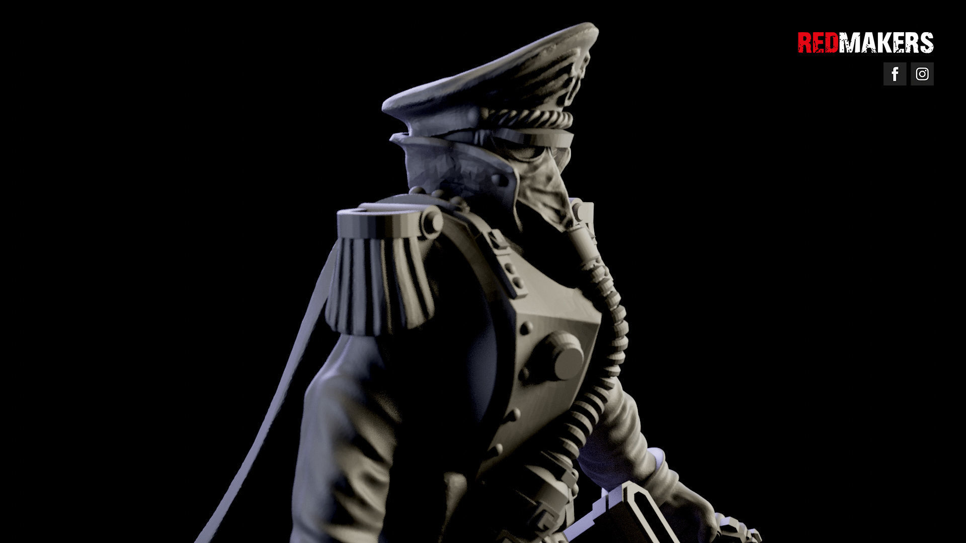 Commissar of the Imperial Force Free 3D print model_9