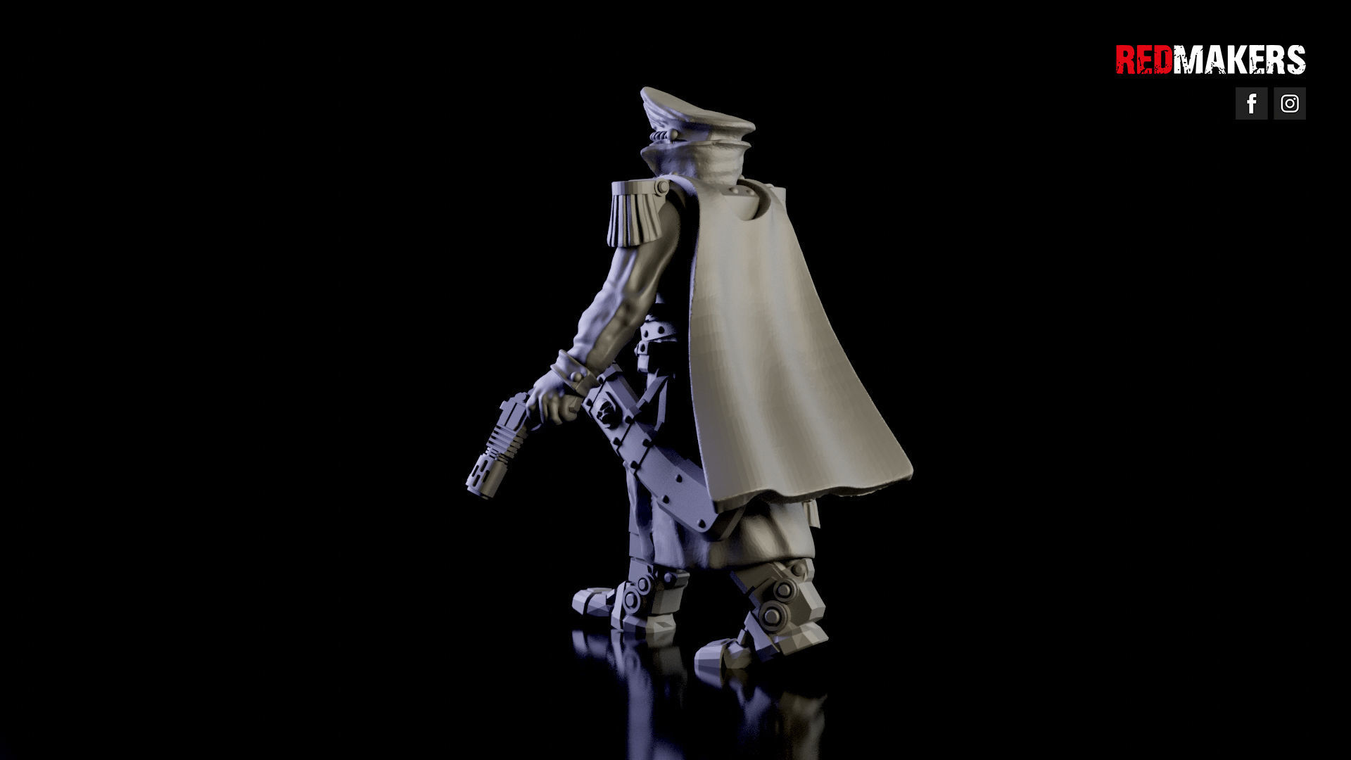 Commissar of the Imperial Force Free 3D print model_6