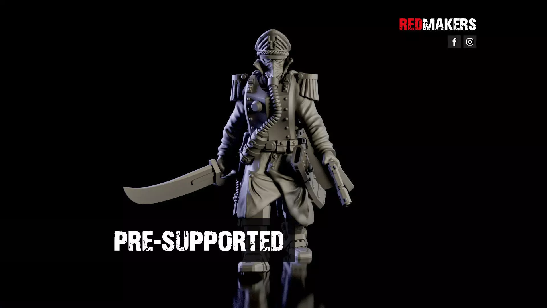 Commissar of the Imperial Force Free 3D print model_0