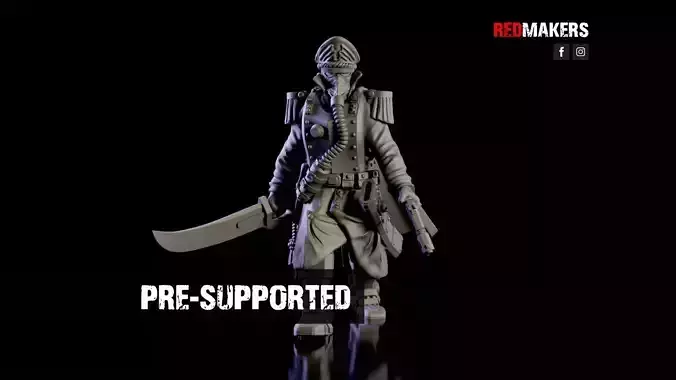 Commissar of the Imperial Force Free 3D print model