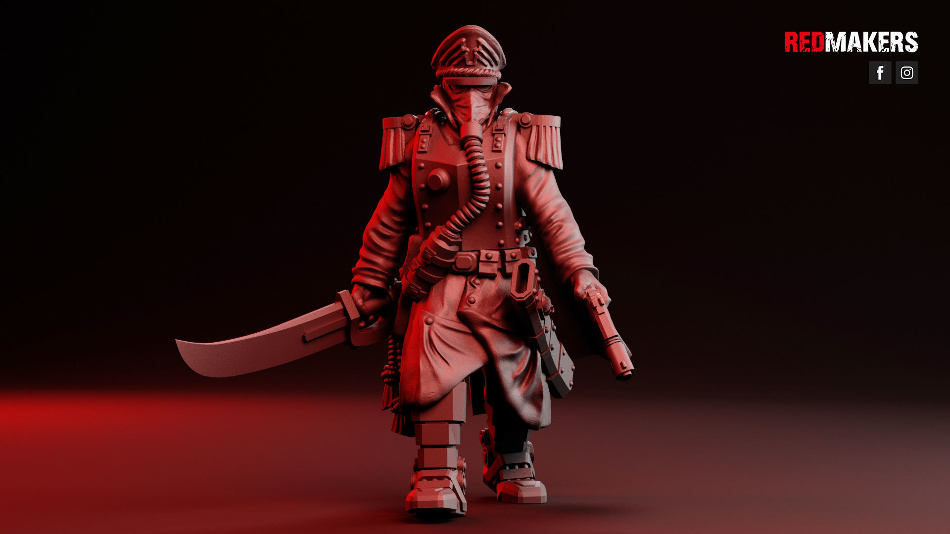 Commissar of the Imperial Force Free 3D print model_3