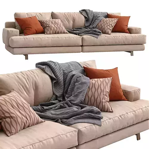 Marmont leather sofa by papadatos