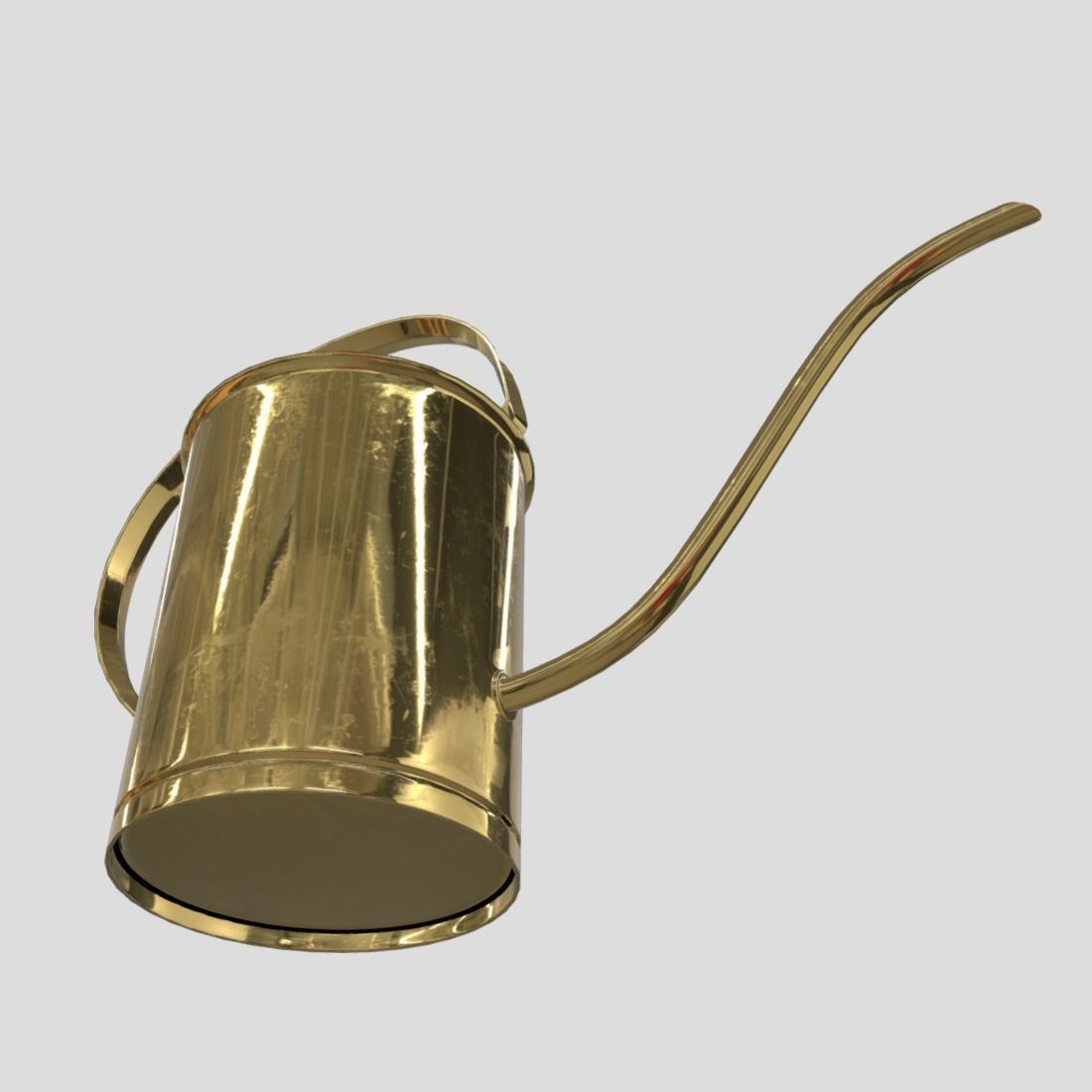 Watering Can 5  Low-poly 3D model_9