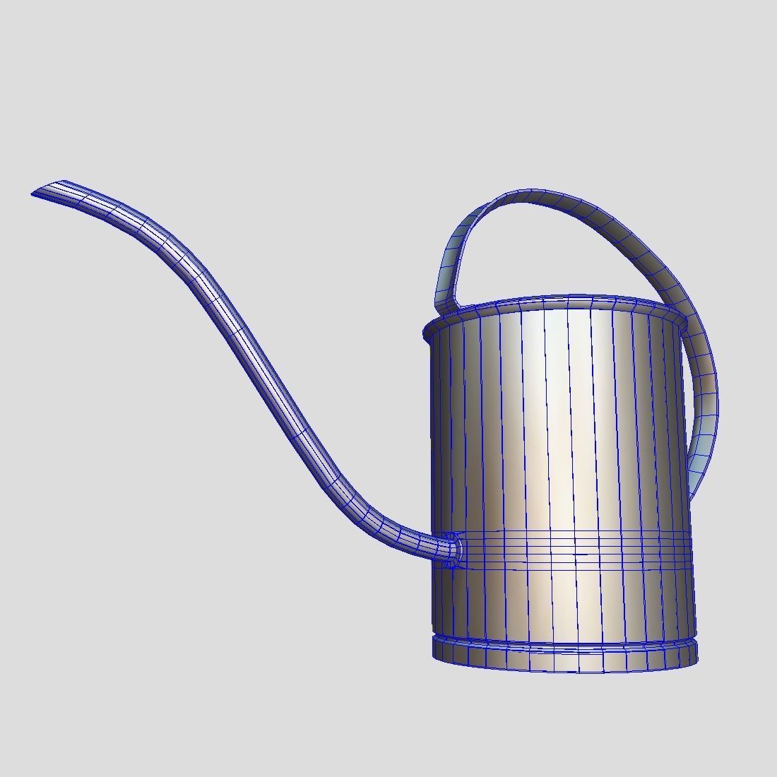 Watering Can 5  Low-poly 3D model_12