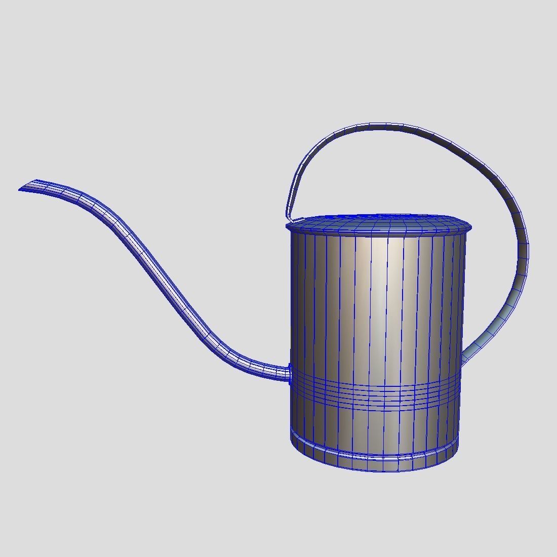 Watering Can 5  Low-poly 3D model_4