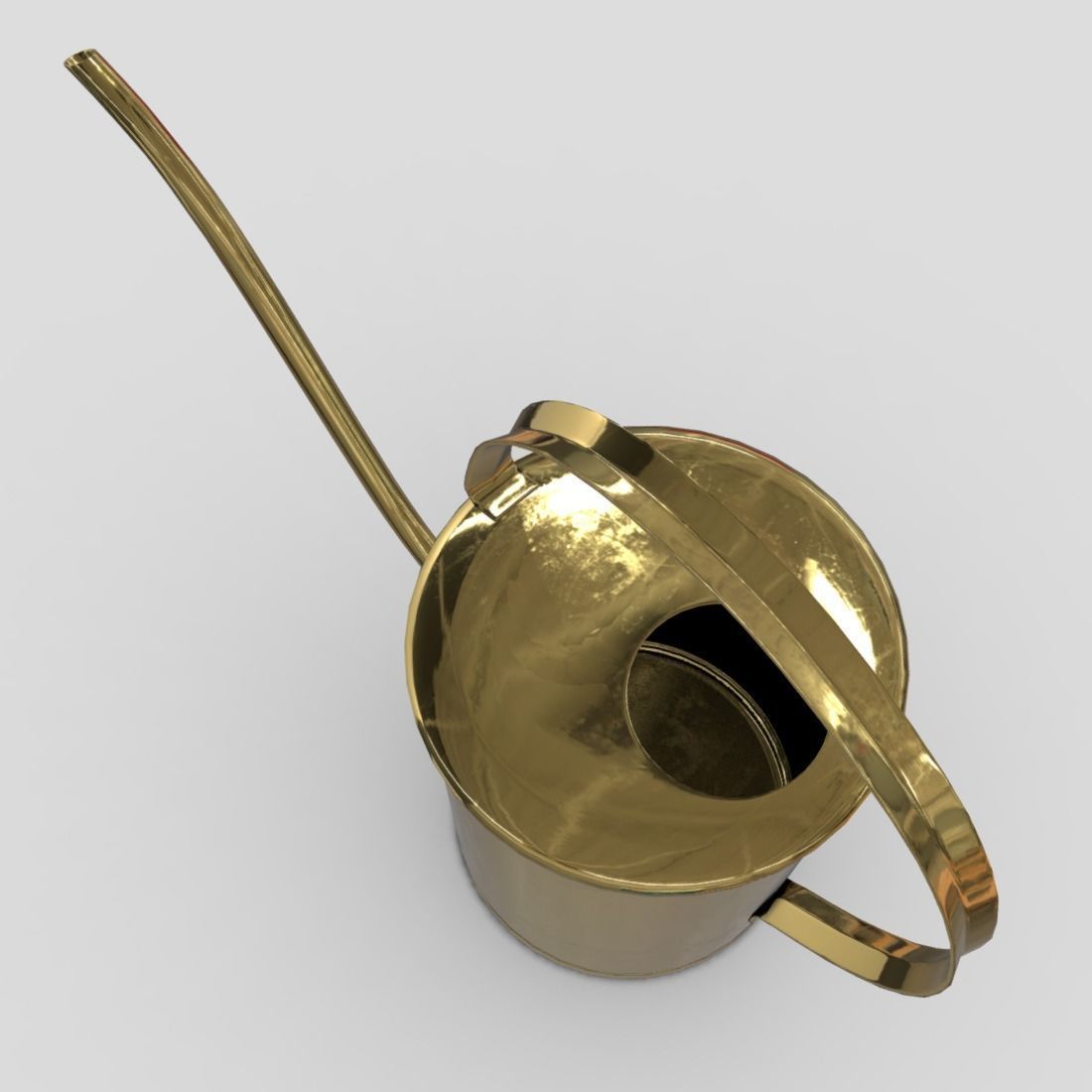 Watering Can 5  Low-poly 3D model_7