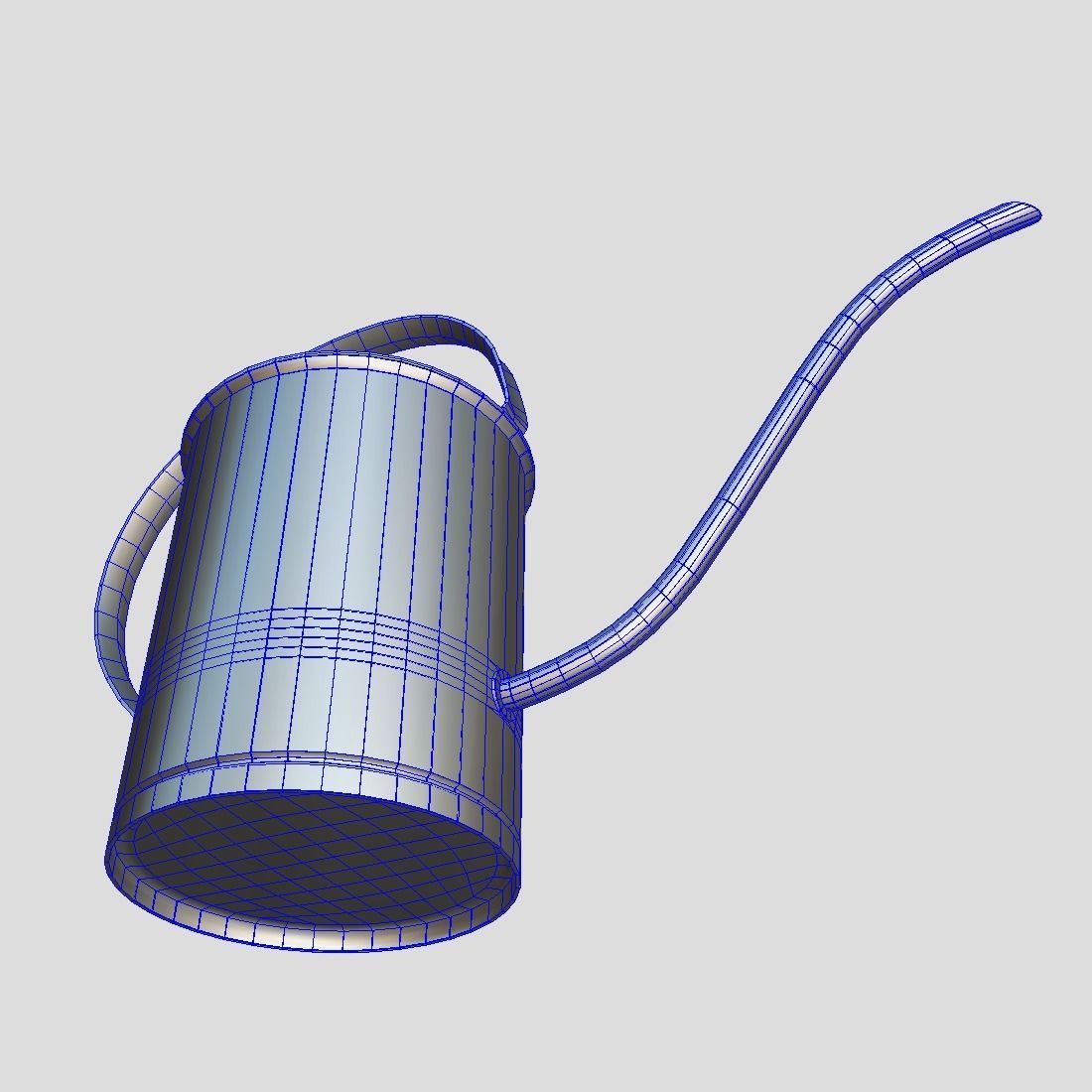 Watering Can 5  Low-poly 3D model_10