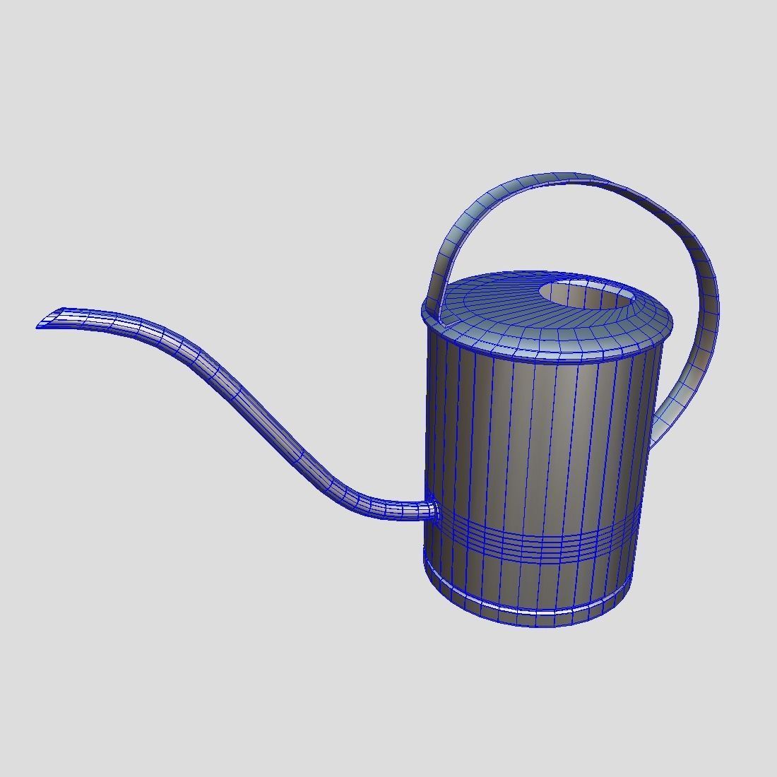 Watering Can 5  Low-poly 3D model_2