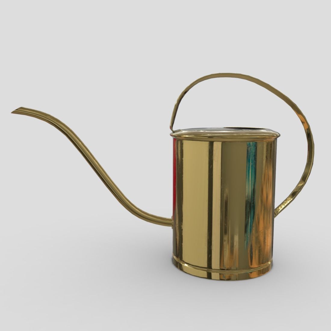 Watering Can 5  Low-poly 3D model_3