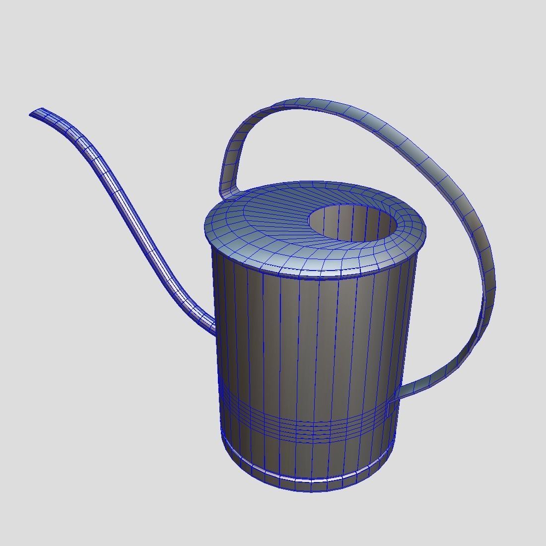 Watering Can 5  Low-poly 3D model_6
