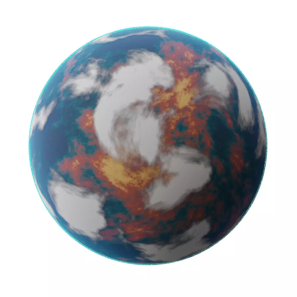 ALIEN PLANETS PACK 3D model_0