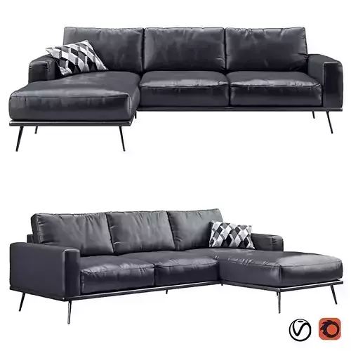 Carlton black sofa