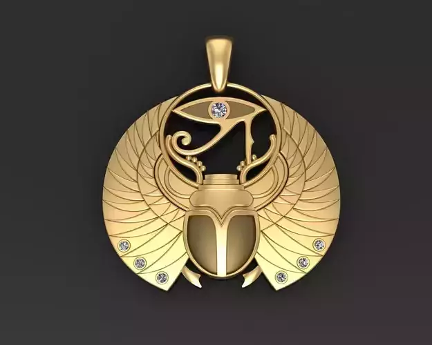 Scarab beetle Pendant  3D print model