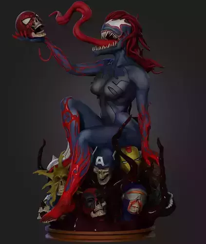 Mary Jane Venom STL 3D print model