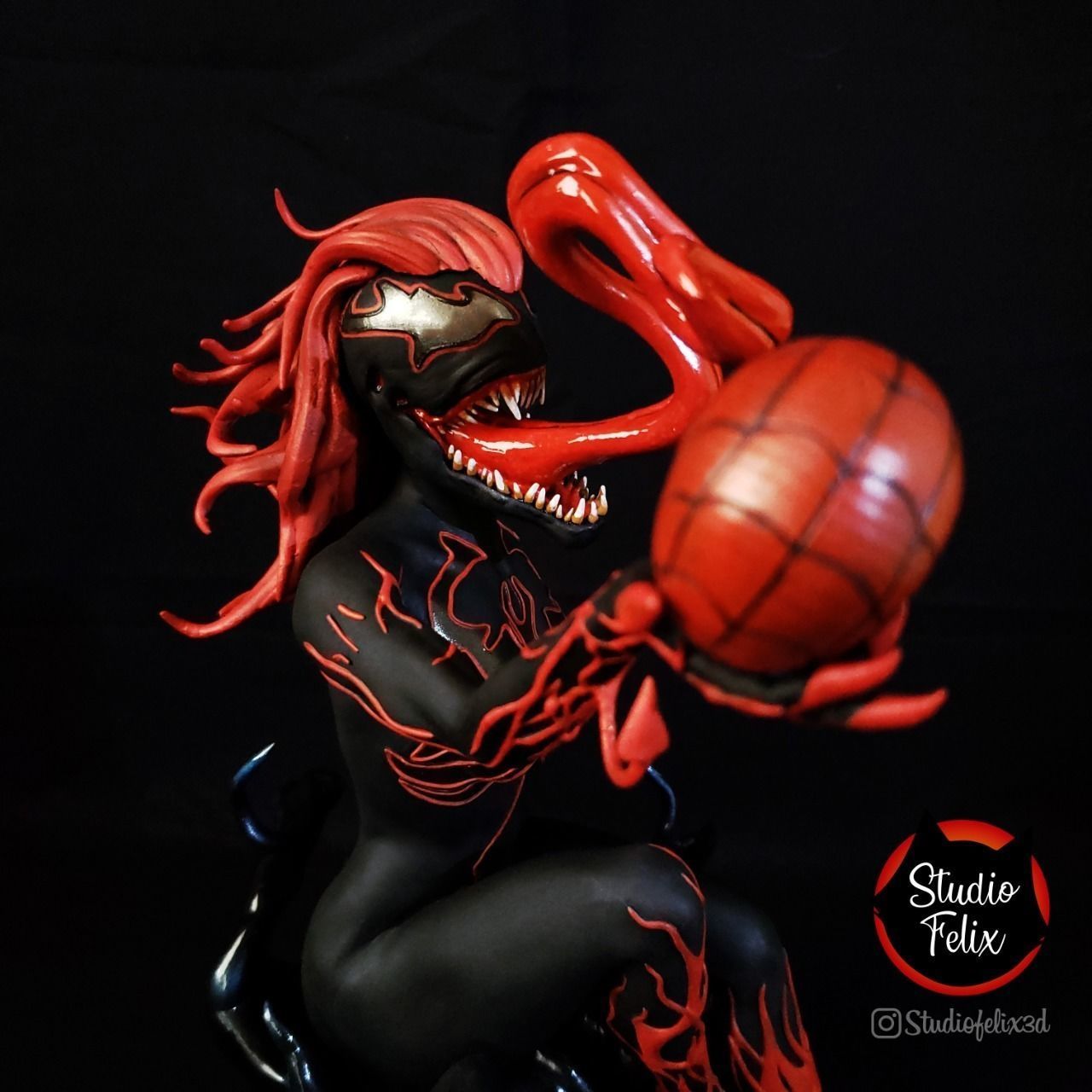 Mary Jane Venom STL 3D print model_12