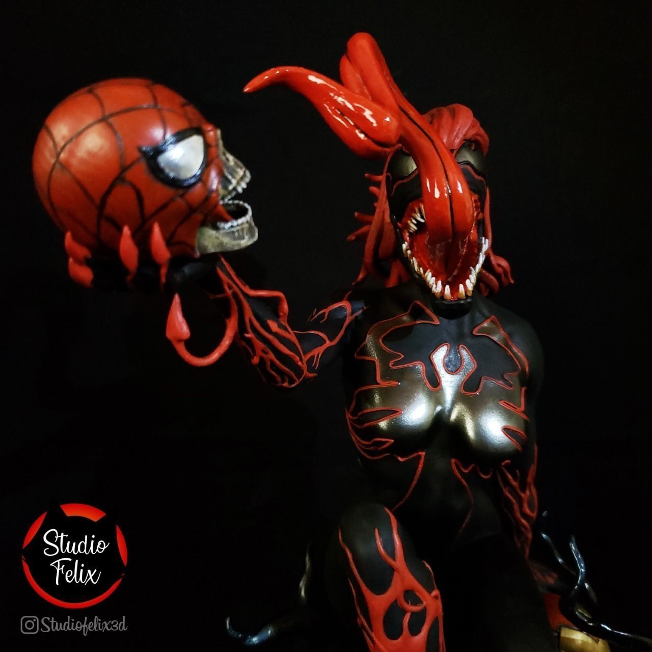 Mary Jane Venom STL 3D print model_11