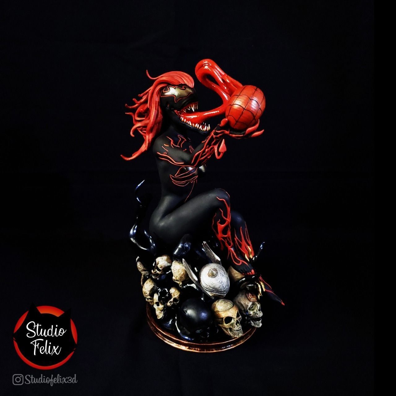 Mary Jane Venom STL 3D print model_8