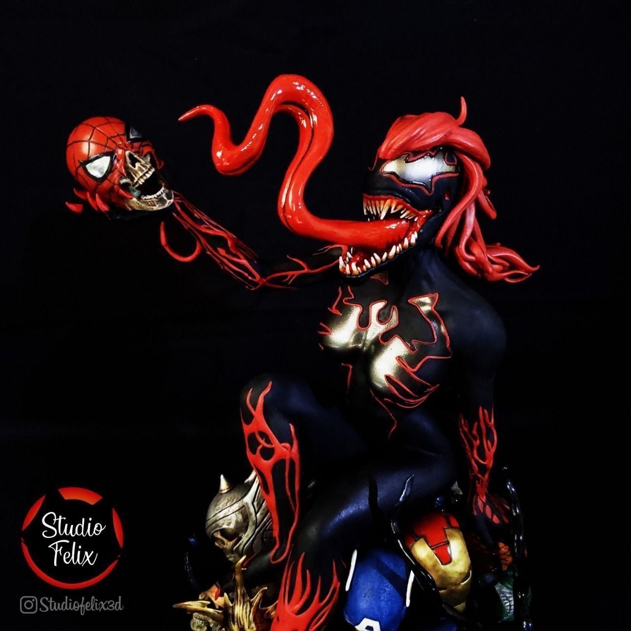 Mary Jane Venom STL 3D print model_13
