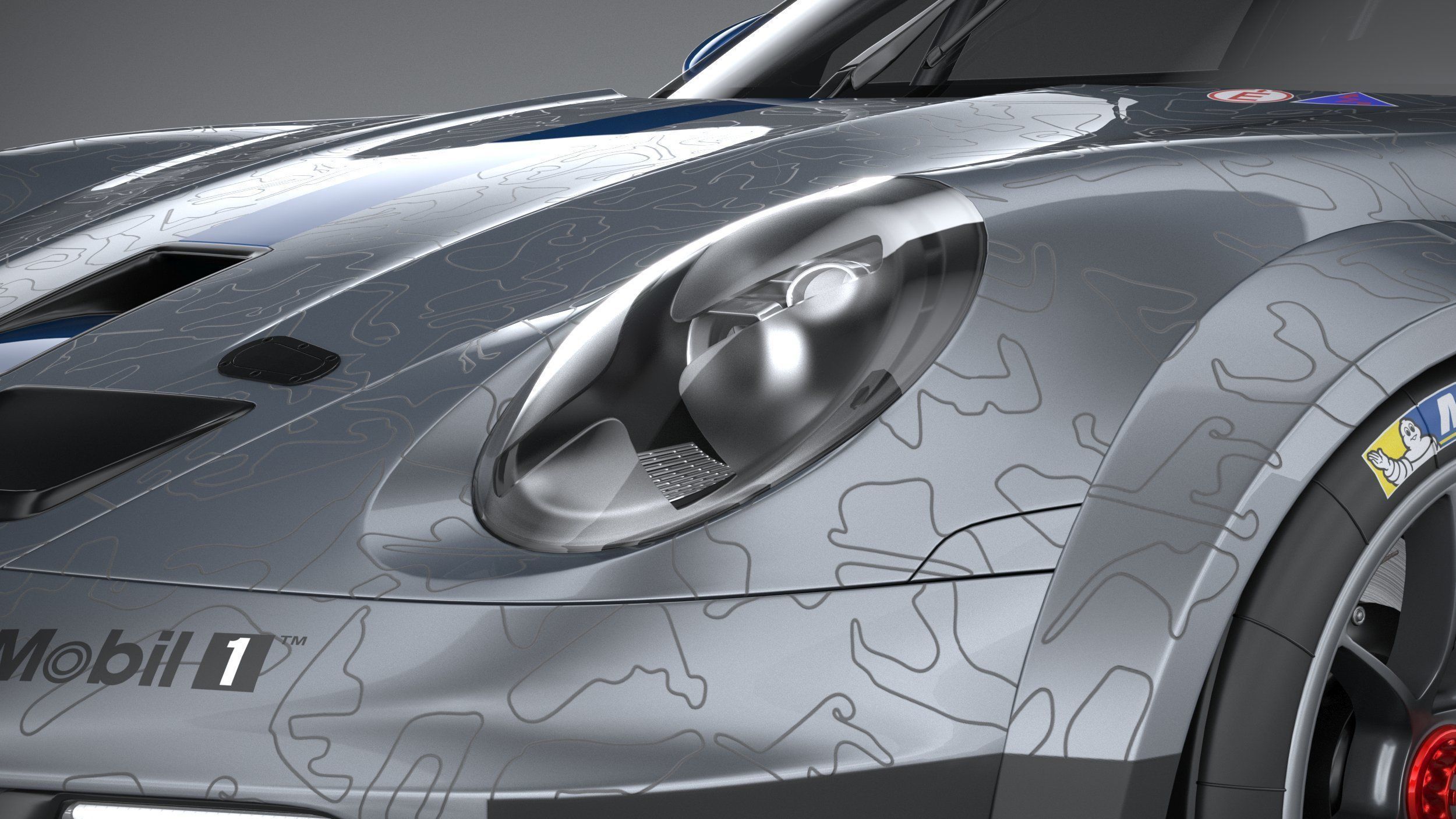 Porsche 911 GT3 Cup 2021 3D model_14